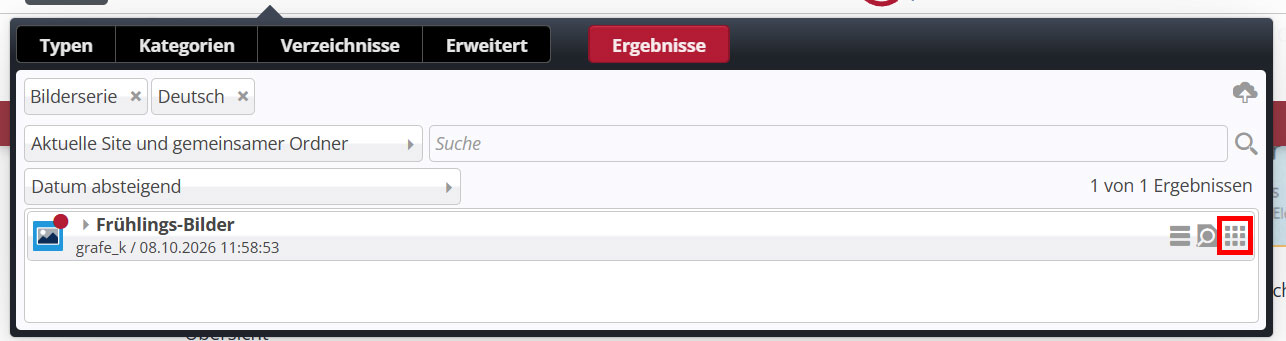 Screenshot_Inhaltselement_Bilderserien_Liste