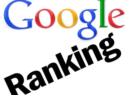 Schriftzug Google Ranking