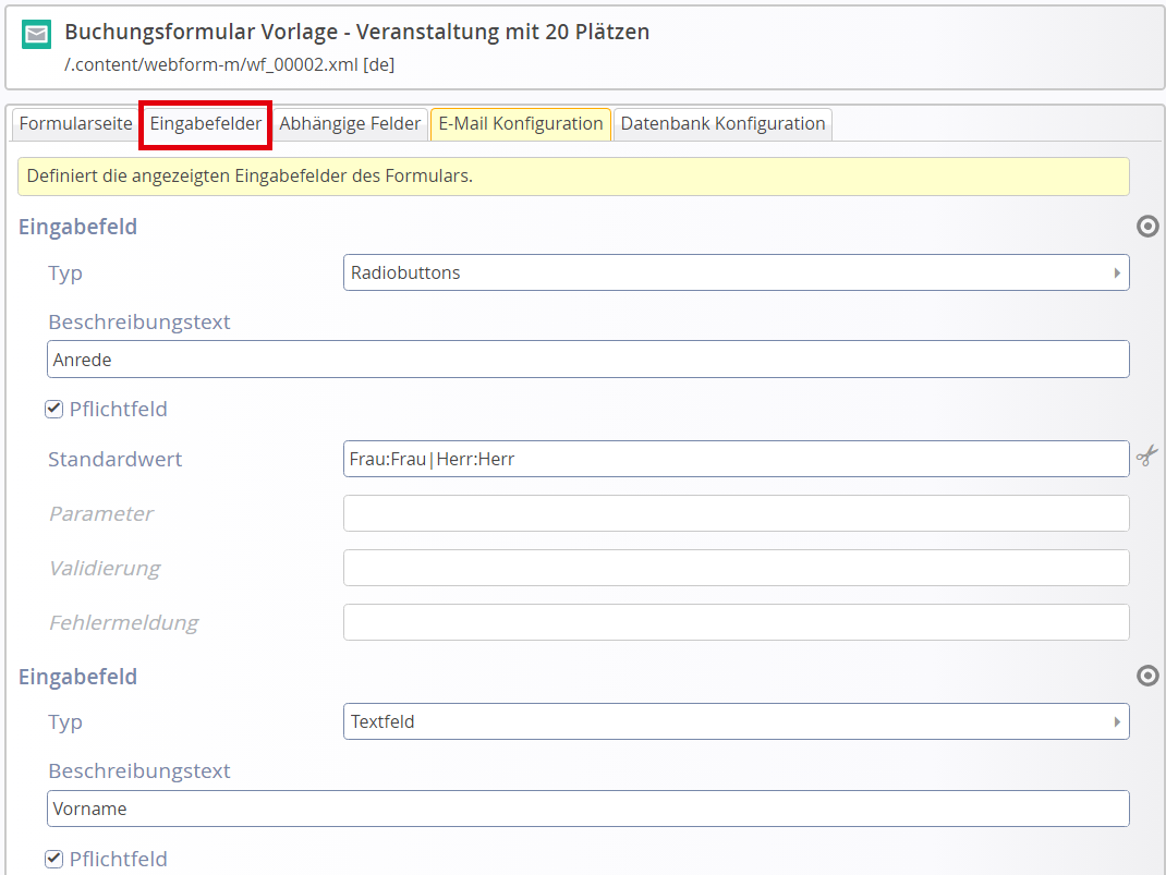 Einsetzen eines Datenschutzlinks Vorgehensweise 5