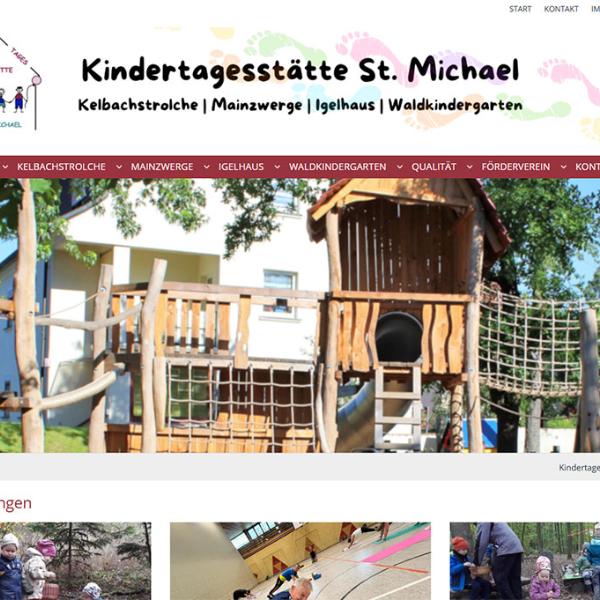 Shot der Startseite der Kindertagesstätte St. Michael Ebensfeld